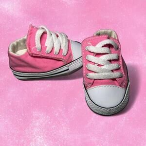 Baby Converse Pink Shoes With Velcro